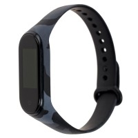 Ремінець для Xiaomi Mi Band 3/4 силіконовий хакі сірий