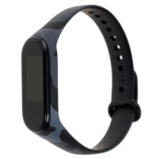 Ремінець для Xiaomi Mi Band 3/4 силіконовий хакі сірий