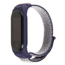Ремінець для Xiaomi Mi Band 5 Nylon violet / white