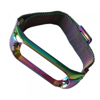 Ремінець Xiaomi Mi Band 5 Milanese Loop Oil rainbow