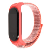 Ремінець для Xiaomi Mi Band 5 Nylon coral/white