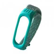Ремінці Xiaomi Mi Band 3/4/5 Nylon+Silicone Mint 2