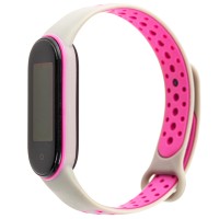 Ремінець для Xiaomi Mi Band 5 Sport Nike gray / pink