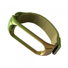 Ремінець Xiaomi Mi Band 5 Milanese DUBLE COLORS Gold-lime