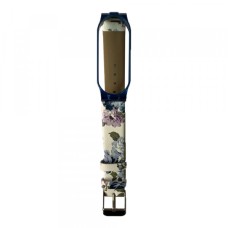 Ремінець Xiaomi Mi Band 5 Leather FLOWERS 4