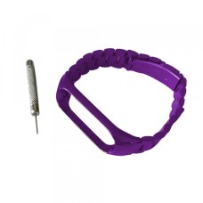 Ремінець Xiaomi Mi Band 3/4 STEEL (Блоковий) Purple