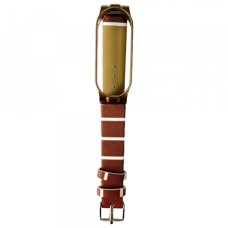 Ремінець Xiaomi Mi Band 5 Leather LINE Brown