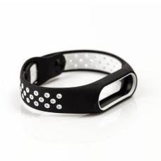 Ремінець для Xiaomi Mi Band 2 Sport "чорно-білий"