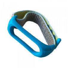 Ремінці Xiaomi Mi Band 3/4/5 Nylon+Silicone Blue-yellow