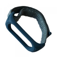 Ремінці Xiaomi Mi Band 3/4/5 Nylon+Silicone Dark blue
