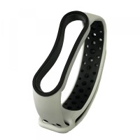 Ремінець Xiaomi Mi Band 5 NIKE Sport White-black