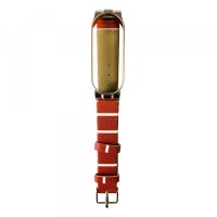 Ремінець Xiaomi Mi Band 5 Leather LINE Light brown