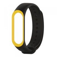 Ремінці Xiaomi Mi Band 5 RIM Black-yellow