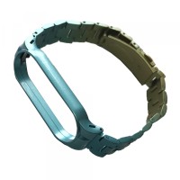 Ремінець Xiaomi Mi Band 5 STEEL (Блоковий) Duble color Blue