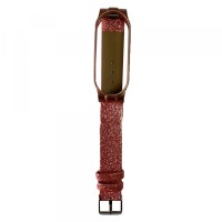 Ремінець Xiaomi Mi Band 5 Leather GLOW Pink