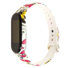 Ремінець для Xiaomi Mi Band 5 силіконовий морячок / білий