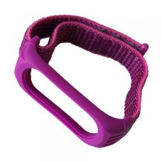 Ремінці Xiaomi Mi Band 3/4/5 Nylon+Silicone Purple