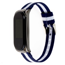 Ремінець для Xiaomi Mi Band 3 Tommy Hilfiger Nylon синьо-білий