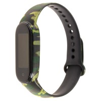 Ремінець для Xiaomi Mi Band 5 силіконовий хакі зелений