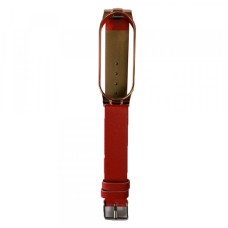 Ремінець Xiaomi Mi Band 5 Leather SOLID Red