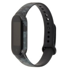 Ремінець для Xiaomi Mi Band 5 силіконовий хакі піксель