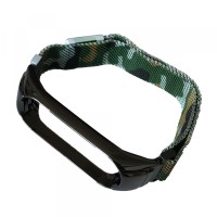 Ремінець Xiaomi Mi Band 5 Milanese Loop Camouflage Dark green