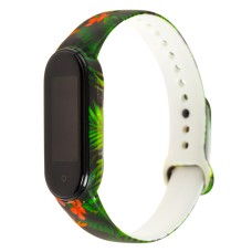 Ремінець для Xiaomi Mi Band 5 силіконова папороть