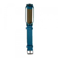 Ремінець Xiaomi Mi Band 5 Leather SOLID Blue