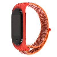 Ремінець для Xiaomi Mi Band 5 Nylon red/orange
