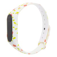 Ремінець для Xiaomi Mi Band 2 малюнок "квіти"