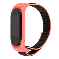 Ремінець для Xiaomi Mi Band 5 Nylon coral/black