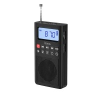 Портативний радіоприймач HOCO HI51 Portable radio AM/FM USB/TF/BT5.3 3W Black