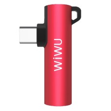 Перехідник WiWU ST05 Type C to Type C &amp; 3,5mm AUX Adapter (Red)