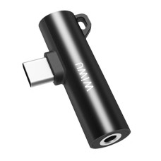 Перехідник WiWU ST05 Type C to Type C &amp; 3,5mm AUX Adapter (Black)