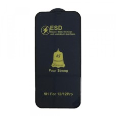 Захисне скло ESD 4S (anti-static) iPhone 12 /12 Pro black тех упаковка