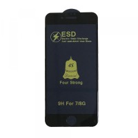 Захисне скло ESD 4S (anti-static) iPhone 7/8 black тех упаковка