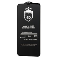Захисне скло 6D для iPhone Xs Max / 11 Pro Max Crown (сітка) чорне (OEM)