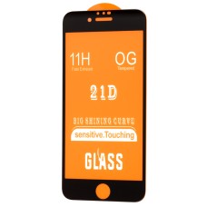 Захисне скло для iPhone 7/8 Full Glue чорне (OEM)