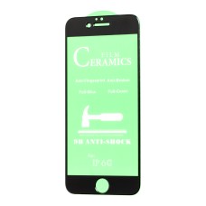 Захисне скло для iPhone 6 ceramics anti-shock чорне (OEM)