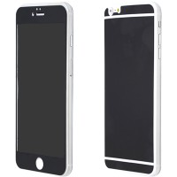 Захисне скло для iPhone 6 Plus Glass colour чорне перед+зад (без.уп)