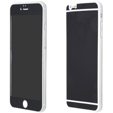 Захисне скло для iPhone 6 Plus Glass colour чорне перед+зад (без.уп)