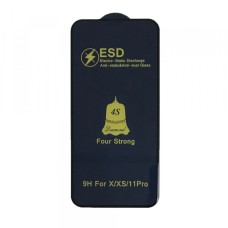 Захисне скло ESD 4S (anti-static) iPhone X/11 Pro black тех упаковка