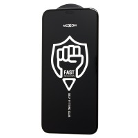 Захисне скло для iPhone 12 mini Moxom чорне