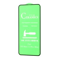 Захисне скло для iPhone Xs Max / 11 Pro Max ceramics anti-shock чорне (OEM)