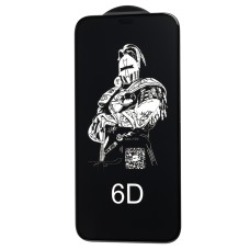 Захисне скло 6D для iPhone 12 mini King Fire чорне (OEM)