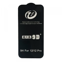 Захисне скло iPhone 9D+ iPhone 12 /12 Pro (6.1 ) black тех упаковка