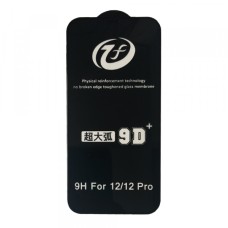Захисне скло iPhone 9D+ iPhone 12 /12 Pro (6.1 ) black тех упаковка
