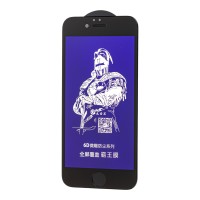Захисне скло 6D для iPhone 6 King Fire Blue Light чорне (OEM)