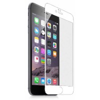 Захисне скло для iPhone 6 Plus Full matt білий (без.уп)