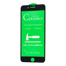 Захисне скло для iPhone 7 Plus / 8 Plus ceramics anti-shock чорне